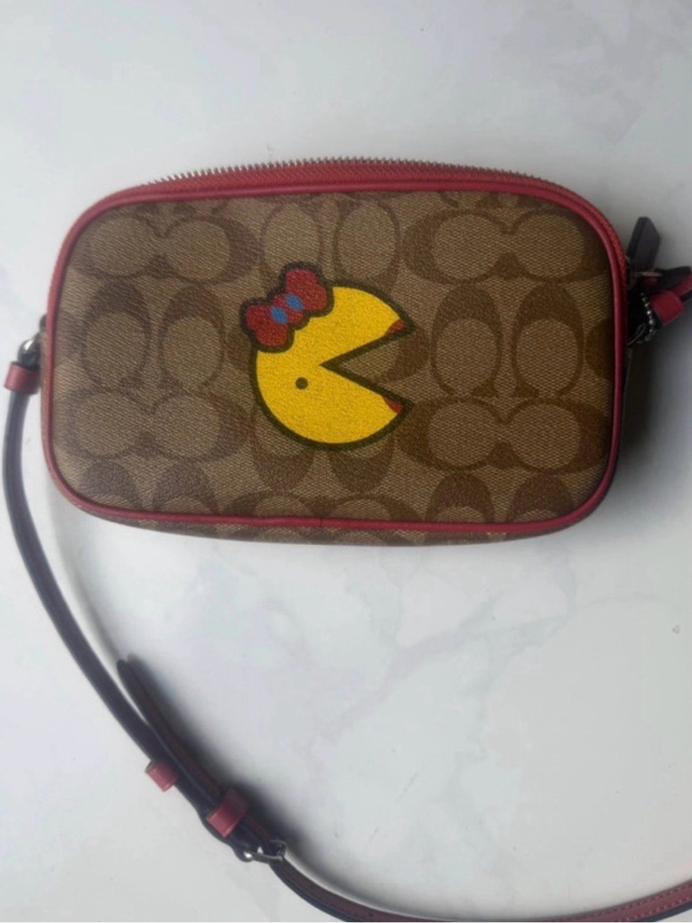 Coach x Pac-Man Signature Crossbody with Yellow Mrs Pac-Man